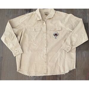 Indiana Jones Her Universe‎ Buttonup Shacket Shirt Jacket Size 1X Unisex